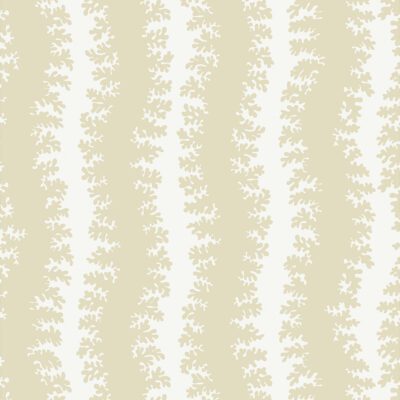 Elkhorn Stripe Wallpaper - Maitland Green - Ceiling White