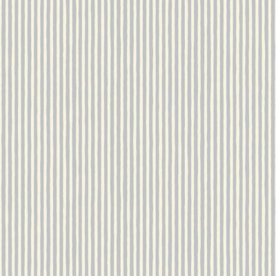 Hand Painted Stripe Wallpaper - Barton Blue - Costwold White