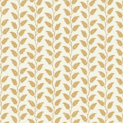 Leaf Wiggle Wallpaper - Smith Yellow - Skirting White